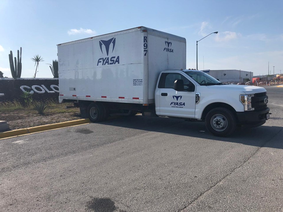 Área de autoabasto de combustible en el patio de Reynosa.