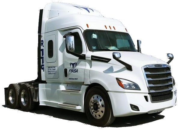 Tractocamión Freightliner de la flota FYASA.
